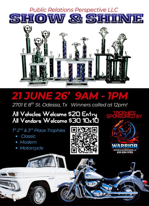 Flyer for Public Relations Perspective Llc Show & Shine