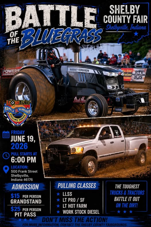 Flyer for Shelby County Fair Battle of the Bluegrass