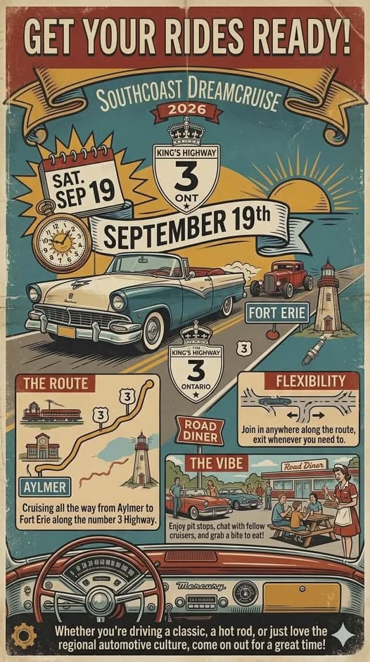 Flyer for South Coast Dream Cruise