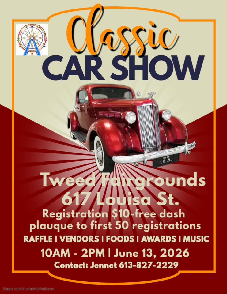 Flyer for Tweed Hungerford Agricultural Fair Classic Car Show