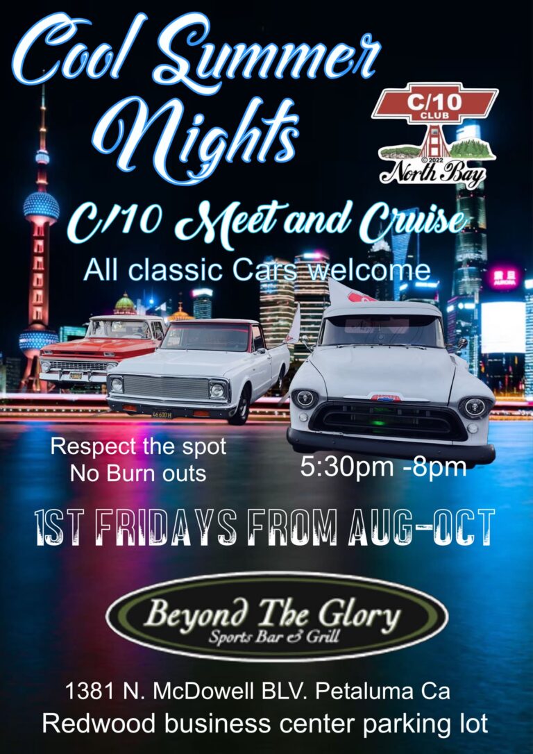 Flyer for Cool Summer Nights C/10 Meet and Cruise