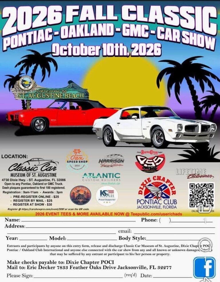 Flyer for Dixie Chapter POCI Fall Classic