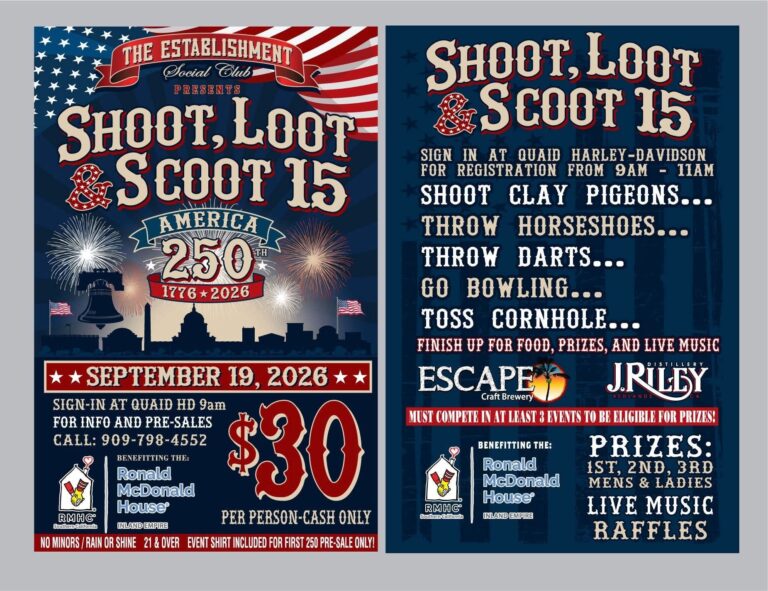 Flyer for Shoot, Loop & Scoot 15