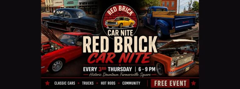 Flyer for Red Brick Car Nite