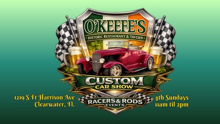 Flyer for O’Keefe’s Monthly Cruise-In