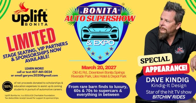Flyer for Bonita Auto Supershow and Expo