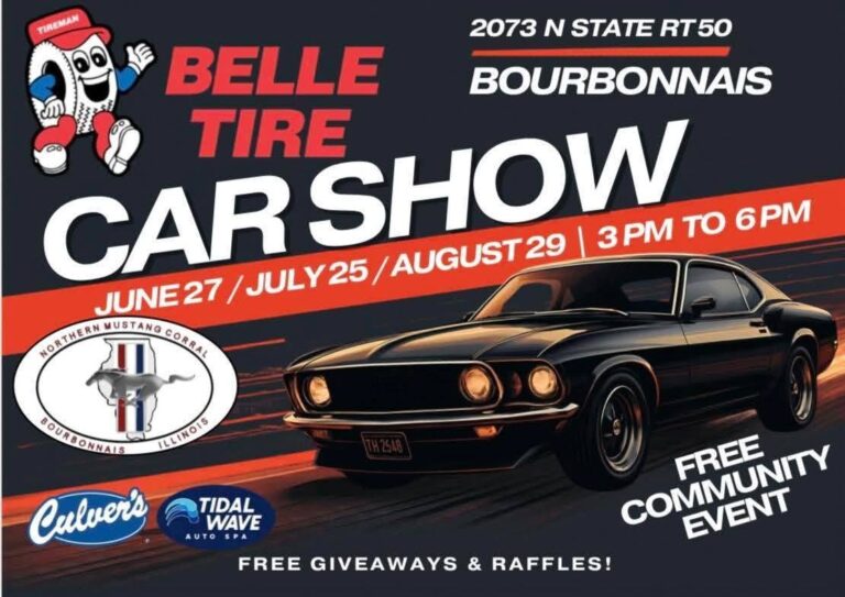 Flyer for Belle Tire Car Show