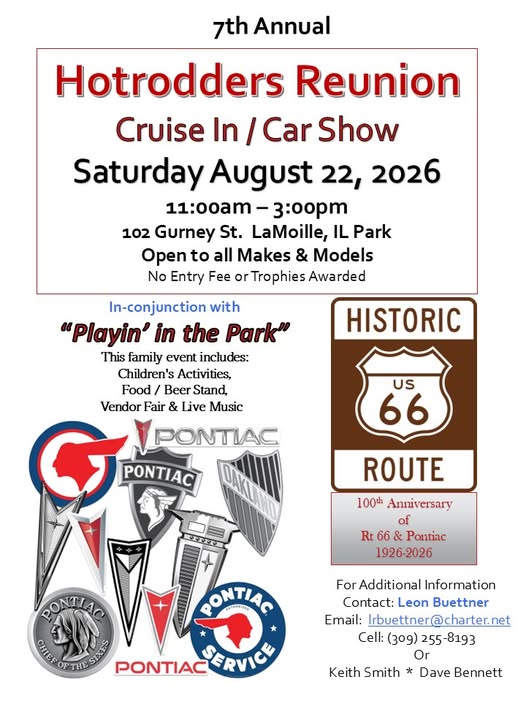Flyer for Hotrodders Reunion