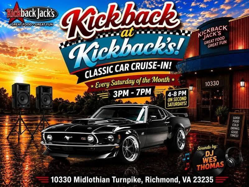 Kick Cack Kickback at Kickback Jack’s Classic Car Cruise-In – Oct 24, 2026