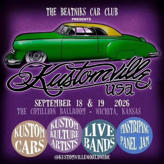 Flyer for The Beatniks Car Club Kustomville