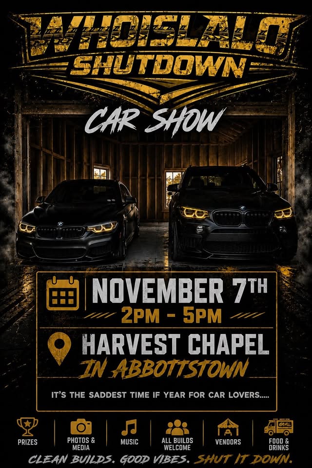 Flyer for Whoislalo Shutdown Car Show