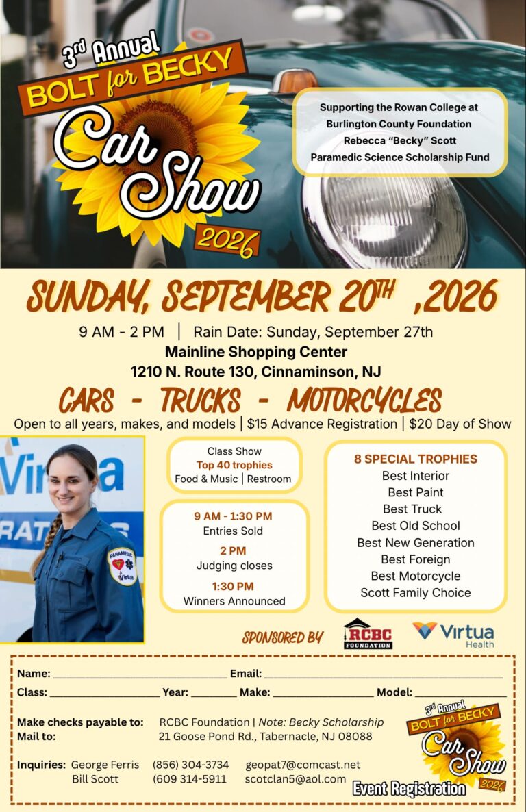 Flyer for 3rd Annual Bolt for Becky Car Show