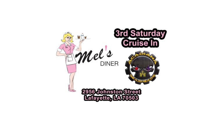 Flyer for Mel’s Diner 3rd Saturday Cruise in