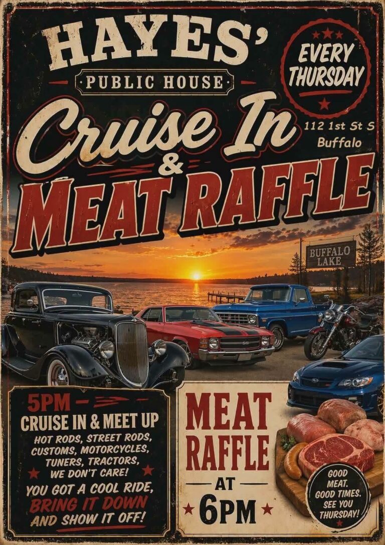 Flyer for Hayes’ Public House Cruise in