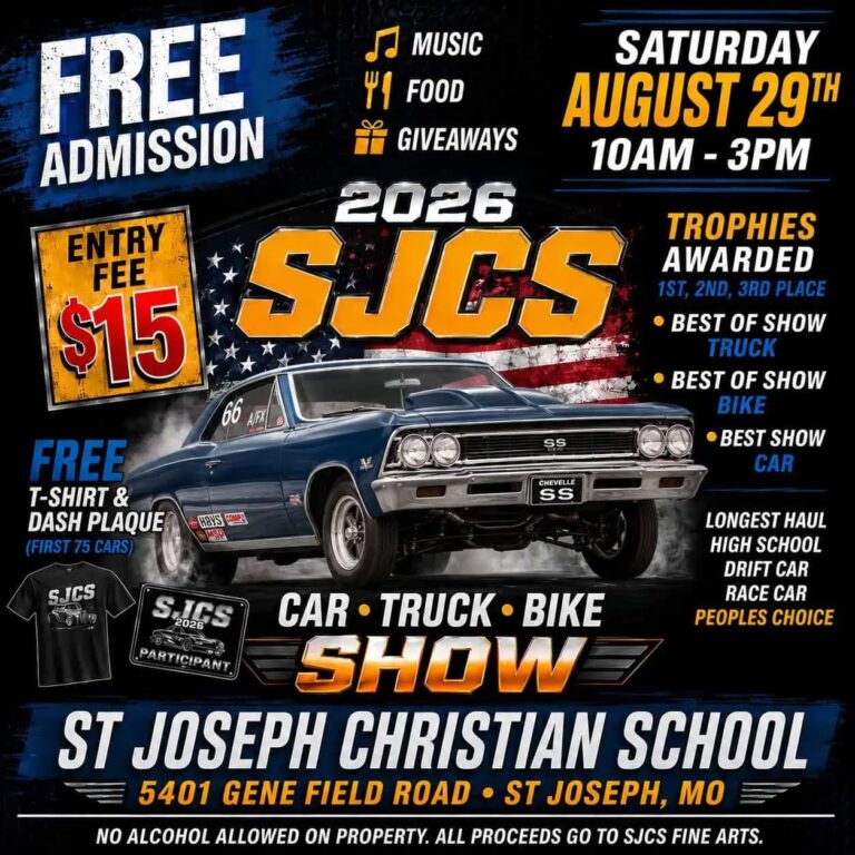 Flyer for SJCS Car, Truck & Bike Show