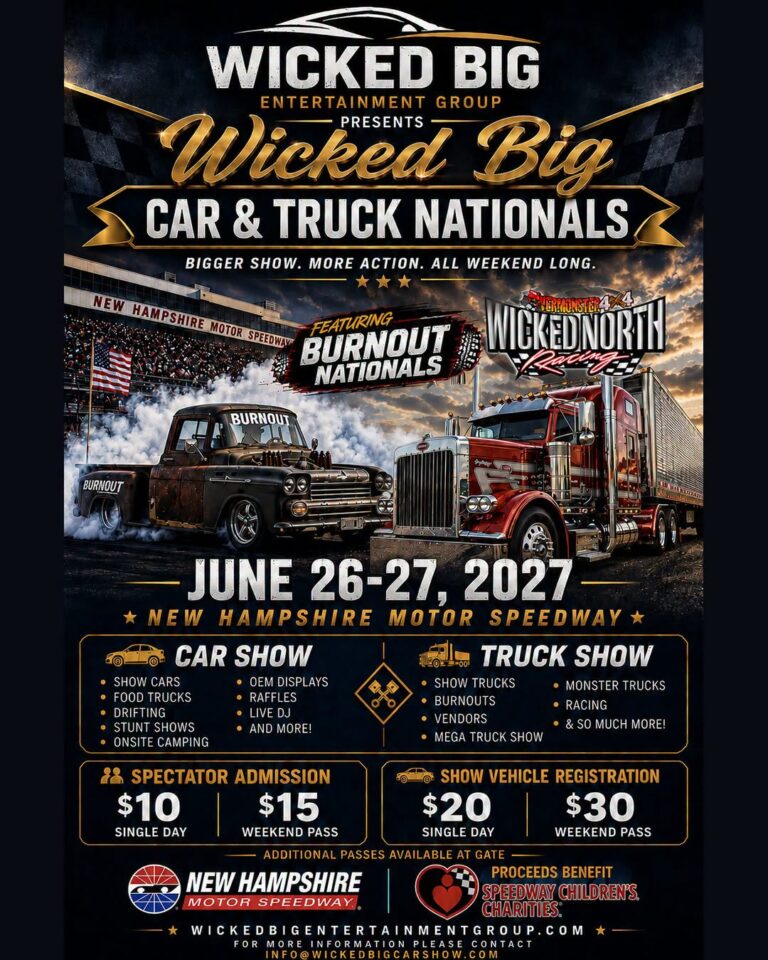 Flyer for Wicked Big Car & Truck Nationals
