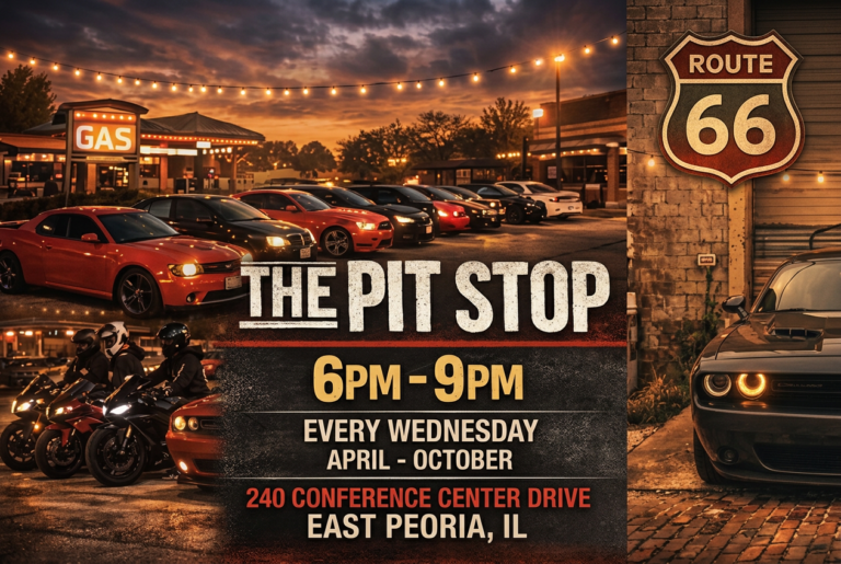 Flyer for The Pit Stop Car Cruise