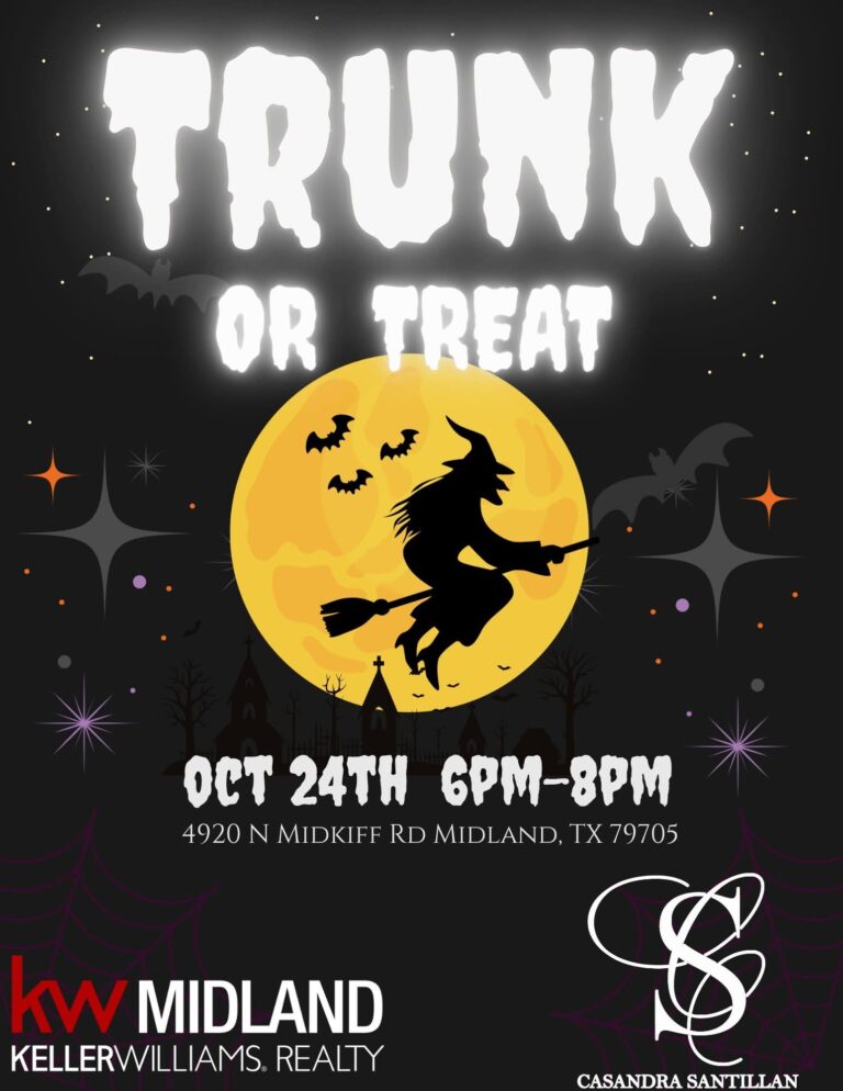 Flyer for Trunk or Treat at Keller Williams