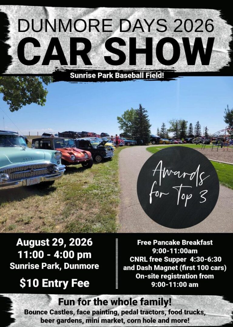 Flyer for Dunmore Days Car Show