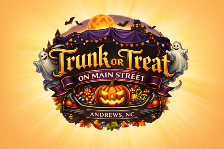Flyer for Trunk or Treat on Main Street – Andrews NC