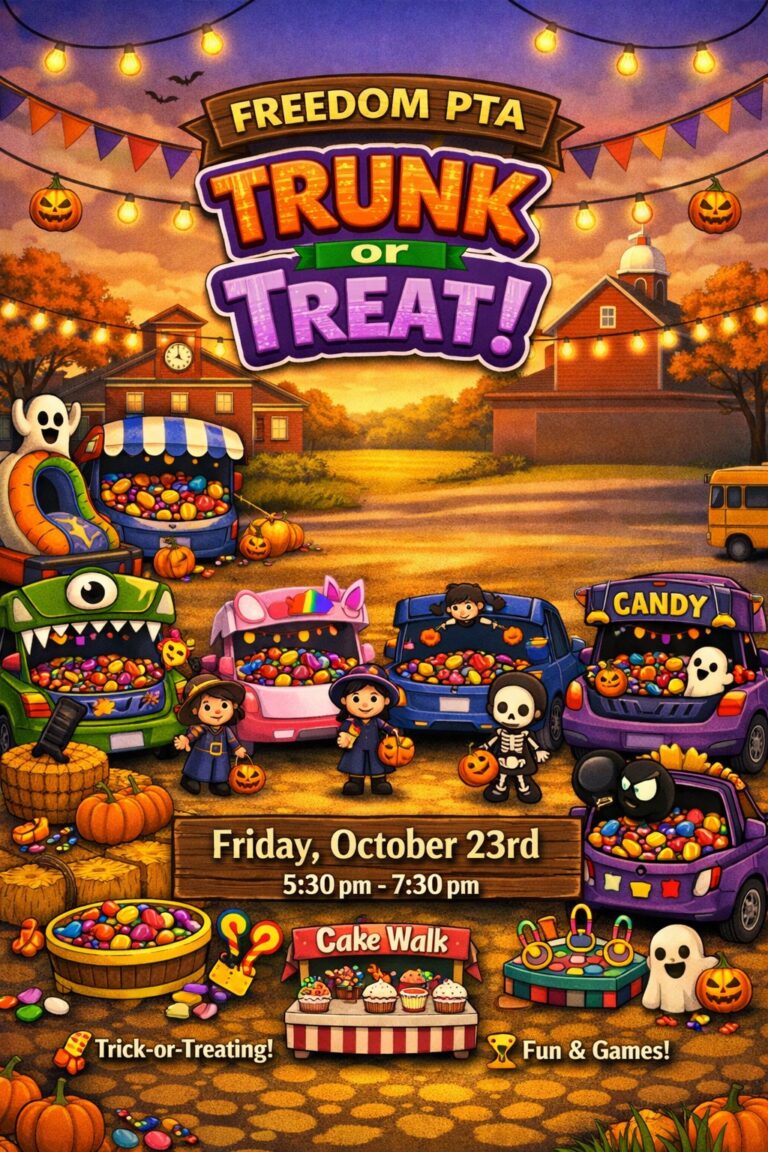Flyer for Freedom PTA Trunk or Treat