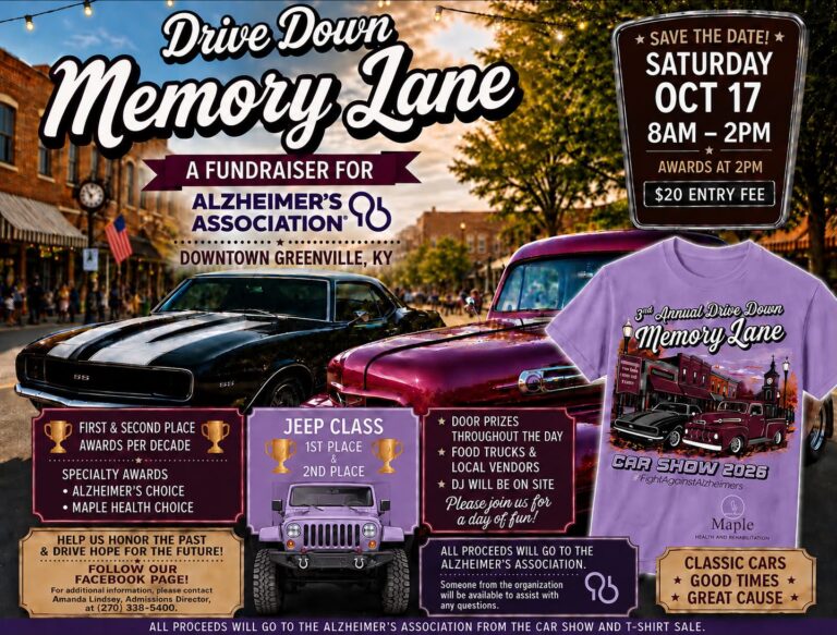 Flyer for Drive Down Memory Lane