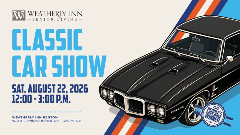 Flyer for Classic Car Show at Weatherly Inn