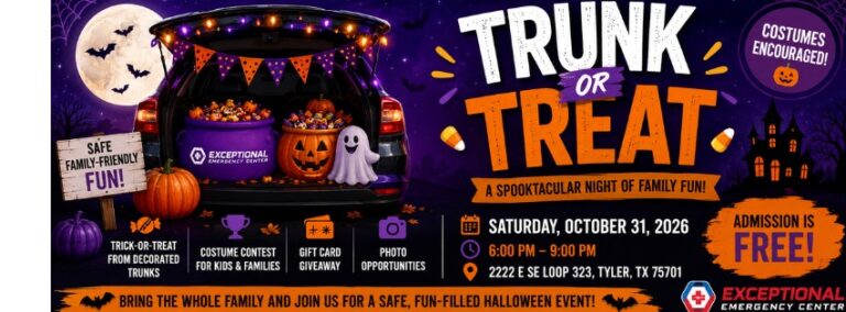 Flyer for 3rd Annual Exceptional Emergency Trunk or Treat