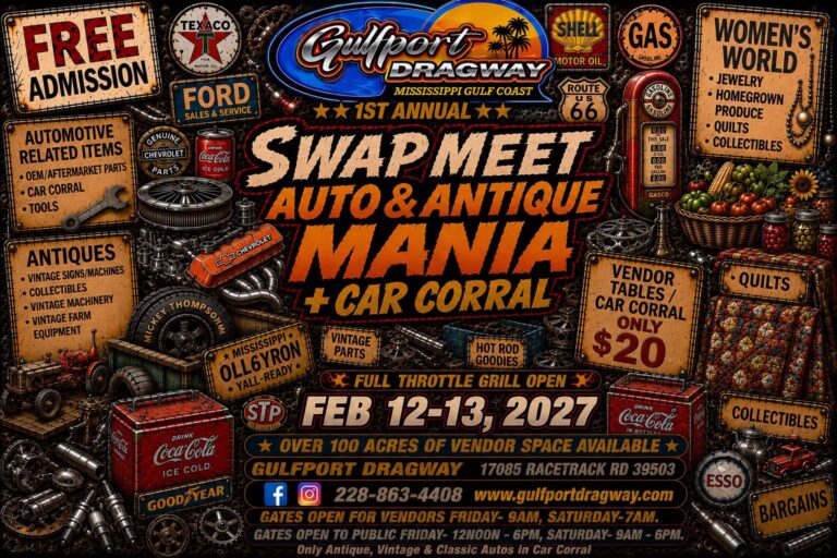 Flyer for Swap Meet Auto & Antique Mania + Car Corral