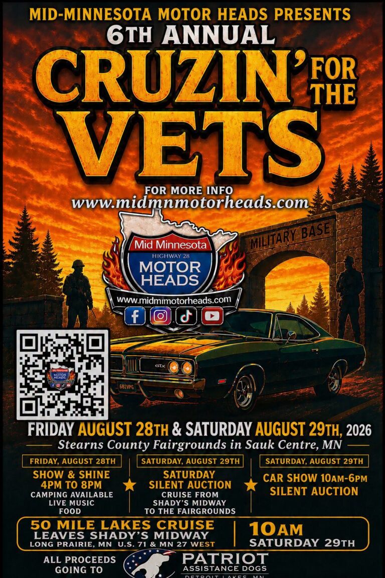 Flyer for 6th Annual Cruzin’ for the Vets