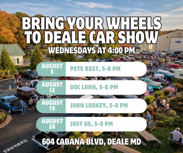 Flyer for Deale Car Show