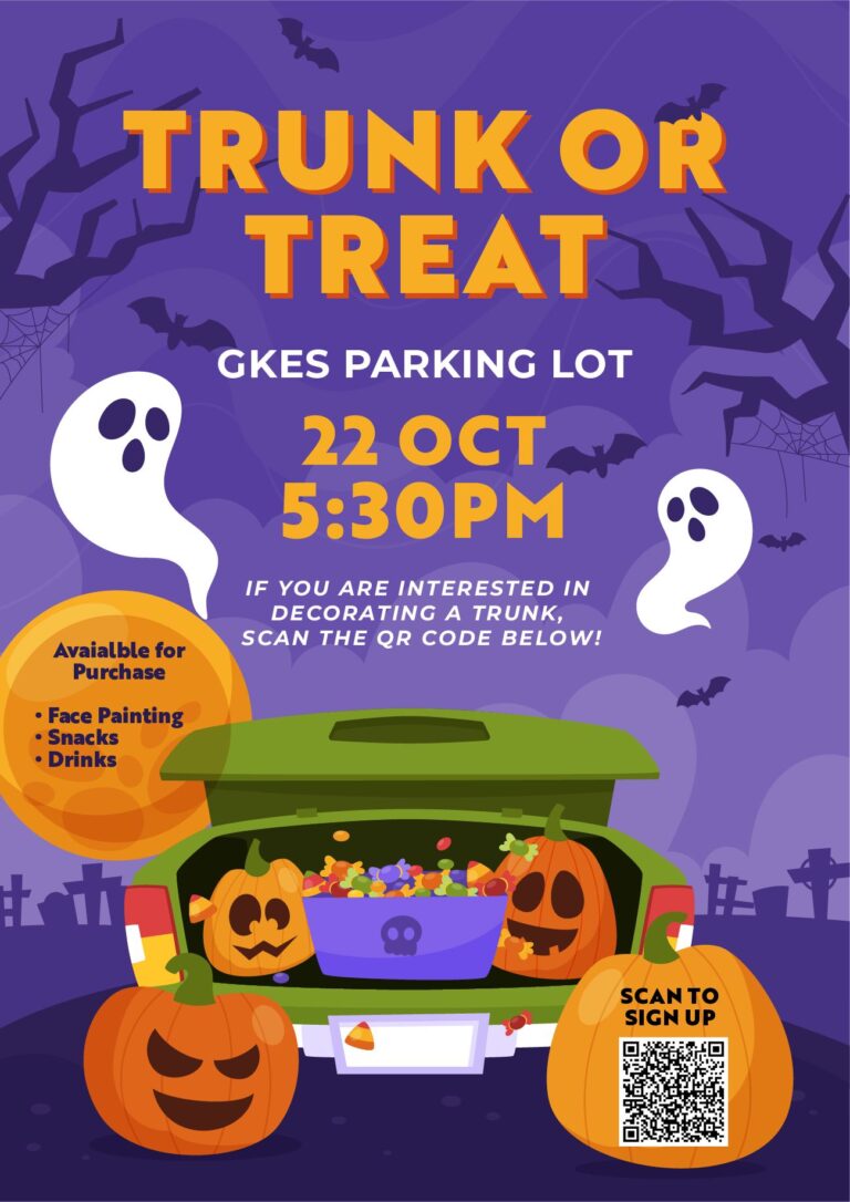 Flyer for GKES Trunk or Treat