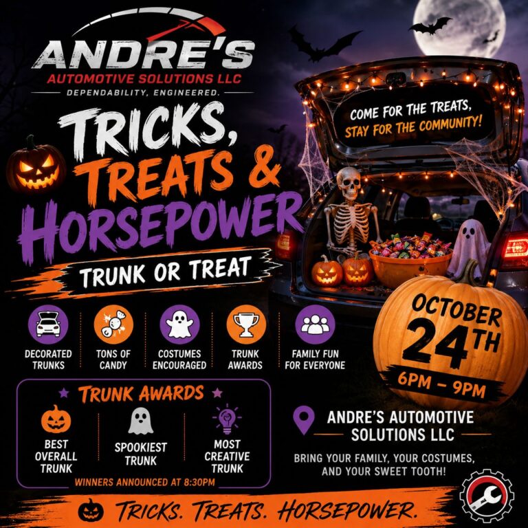 Flyer for Tricks, Treats & Horsepower