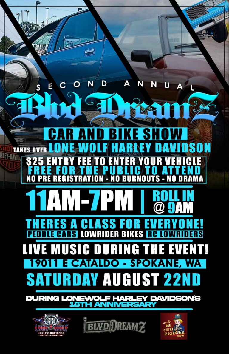Flyer for 2nd Annual Blvd DreamZ Car and Bike Show