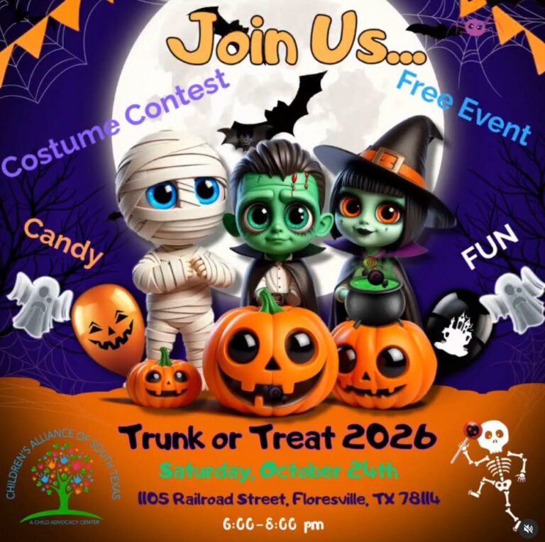 Flyer for Trunk or Treat by Children’s Alliance of South Texas