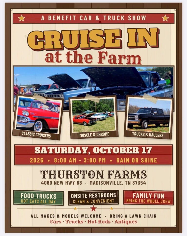 Flyer for Cruise in at the Farm
