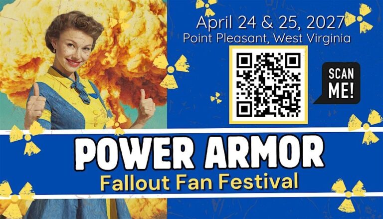 Flyer for Power Armor Fallout Fan Festival