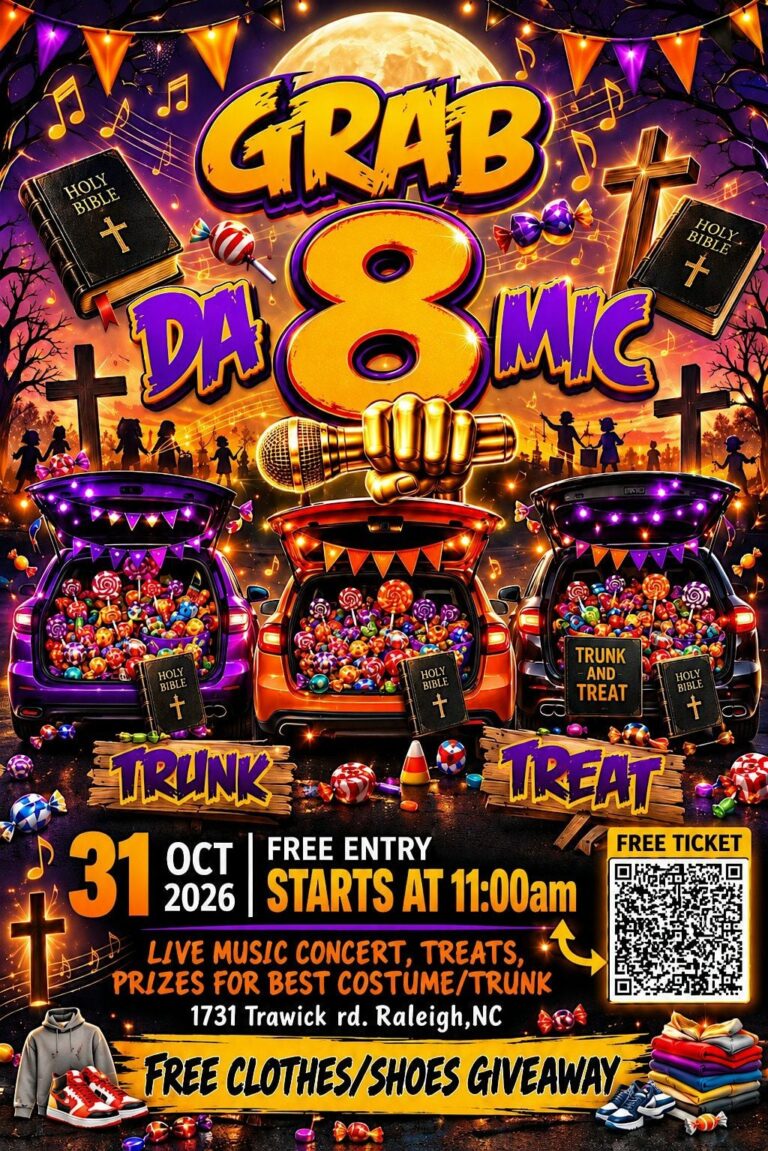 Flyer for Grab Da Mic 8: Trunk and Treat