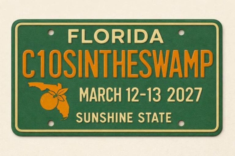Flyer for Florida C10s in the Swamp