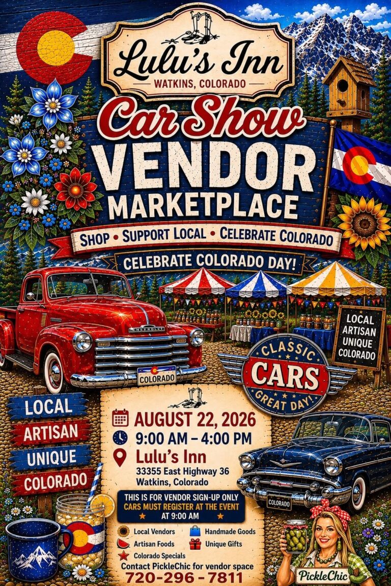 Flyer for Lulu’s Inn Car Show