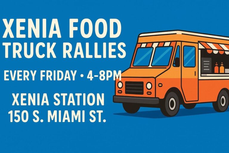 Flyer for Xenia Food Truck Rallies