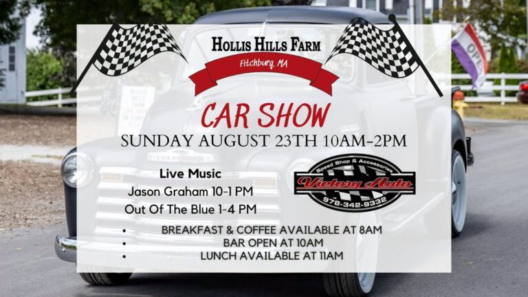 Flyer for Hollis Hills Farm Car Show