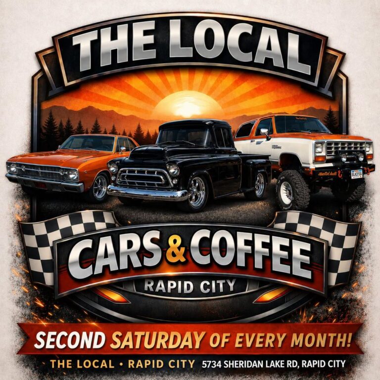 Flyer for The Local Cars & Coffee Rapid City