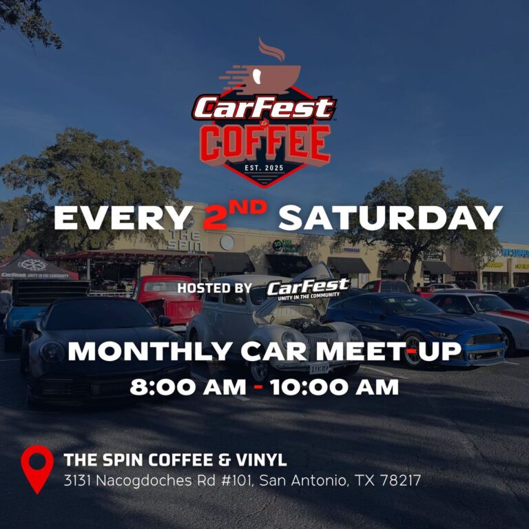 Flyer for CarFest & Coffee