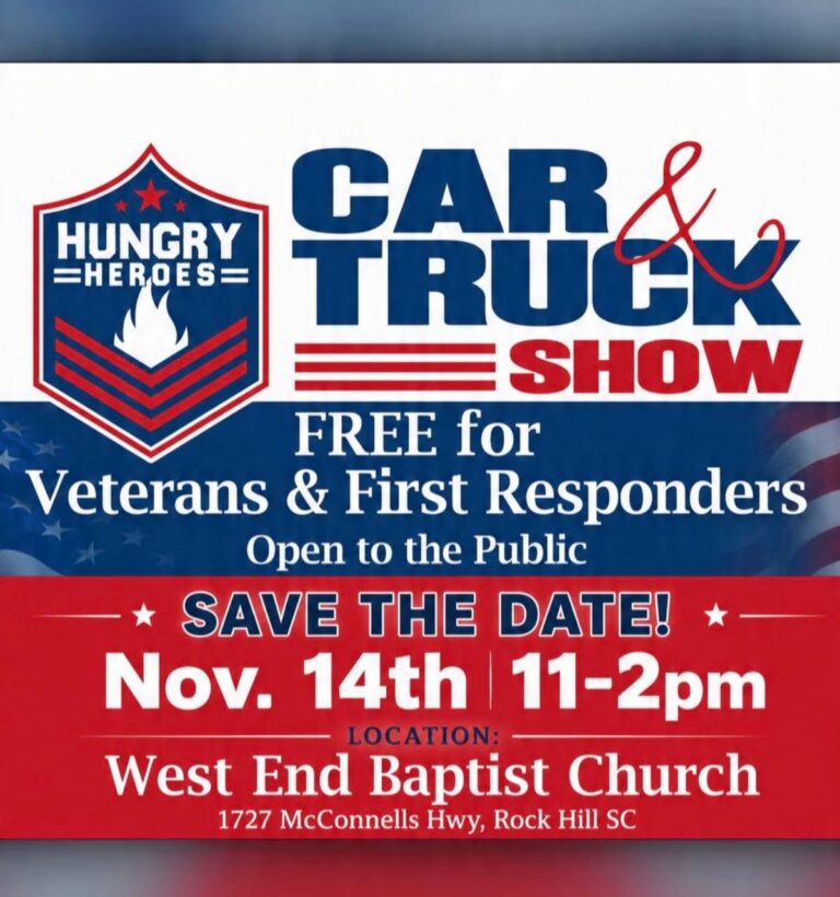 Flyer for Hungry Heroes Car & Truck Show