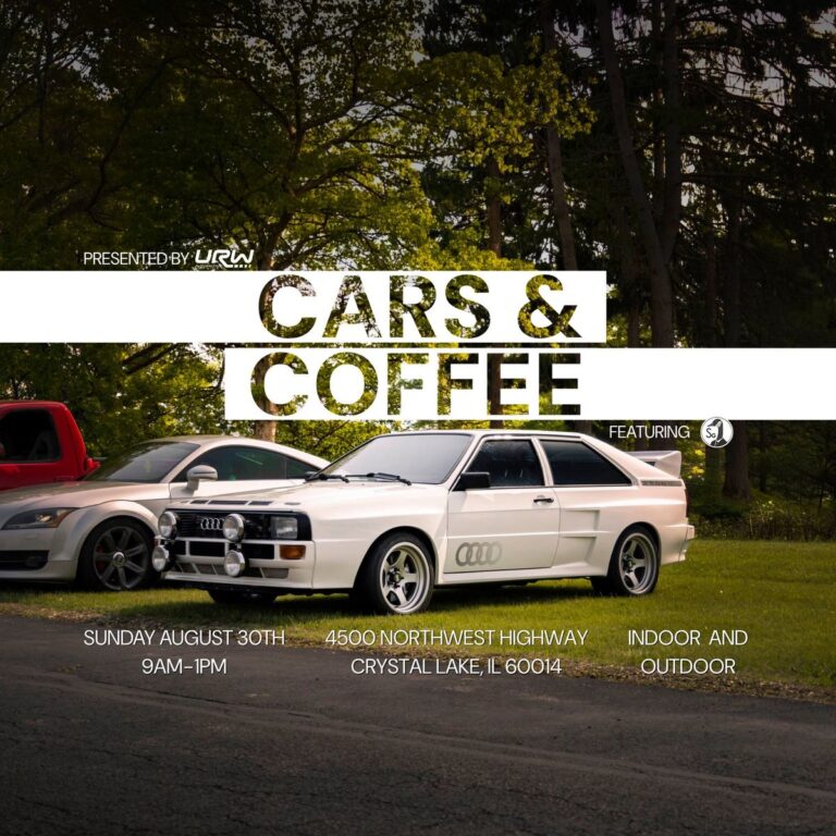Flyer for URW Automotive Cars & Coffee