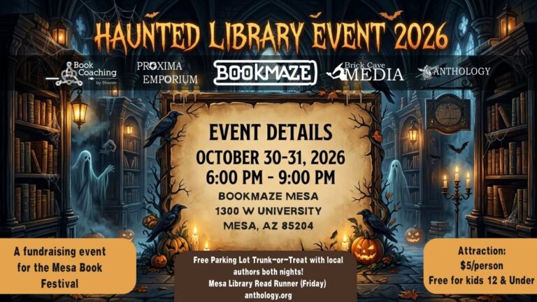 Flyer for Haunted Library Event 2026