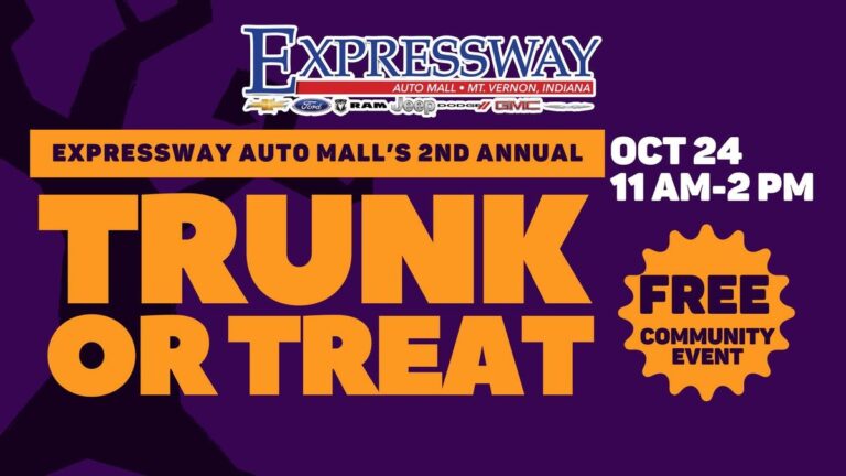 Flyer for Expressway Auto Mall’s Trunk or Treat