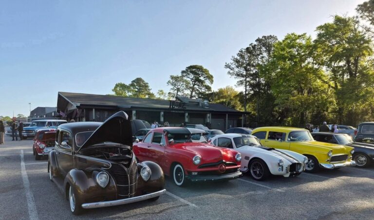 Flyer for West Ashley Epically Hot Cars and Coffee