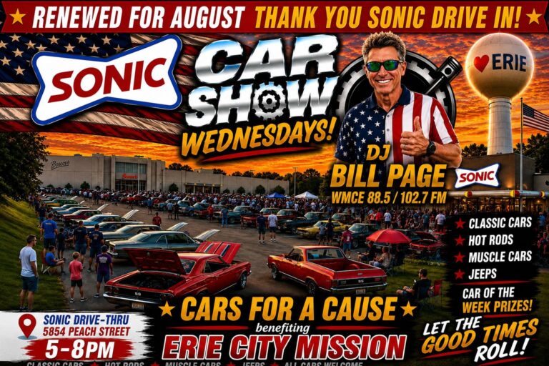 Flyer for Sonic Car Show
